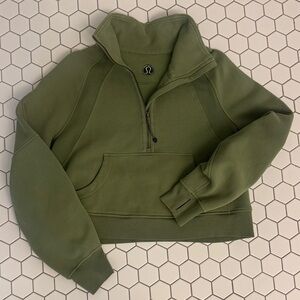 lululemon athletica Green Half-Zip Sweatshirt